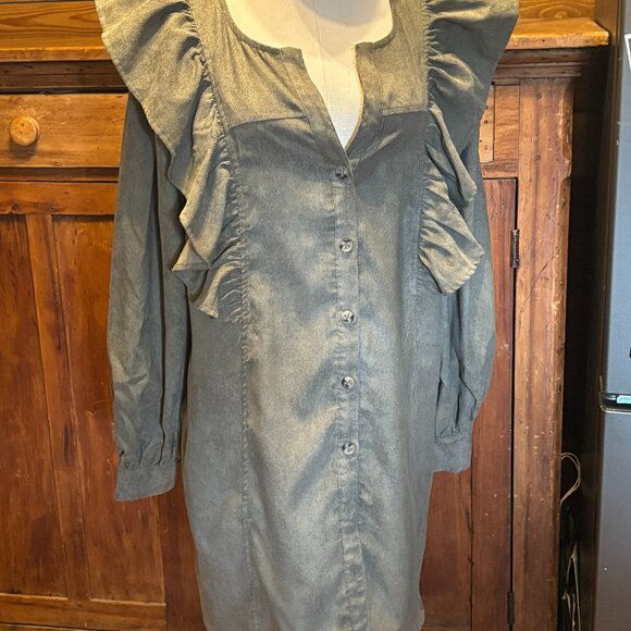 Corduroy Dress Size Large - Picture 1 of 4